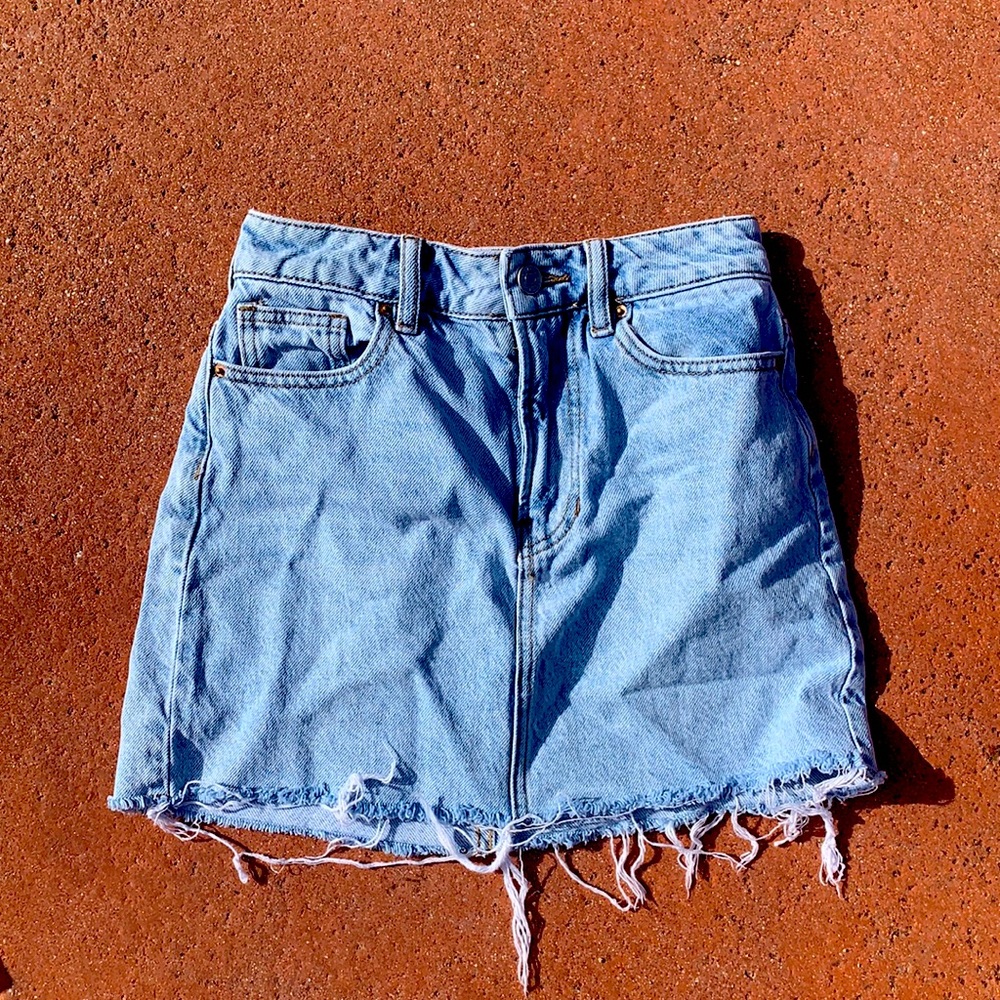 Blue jean skirt